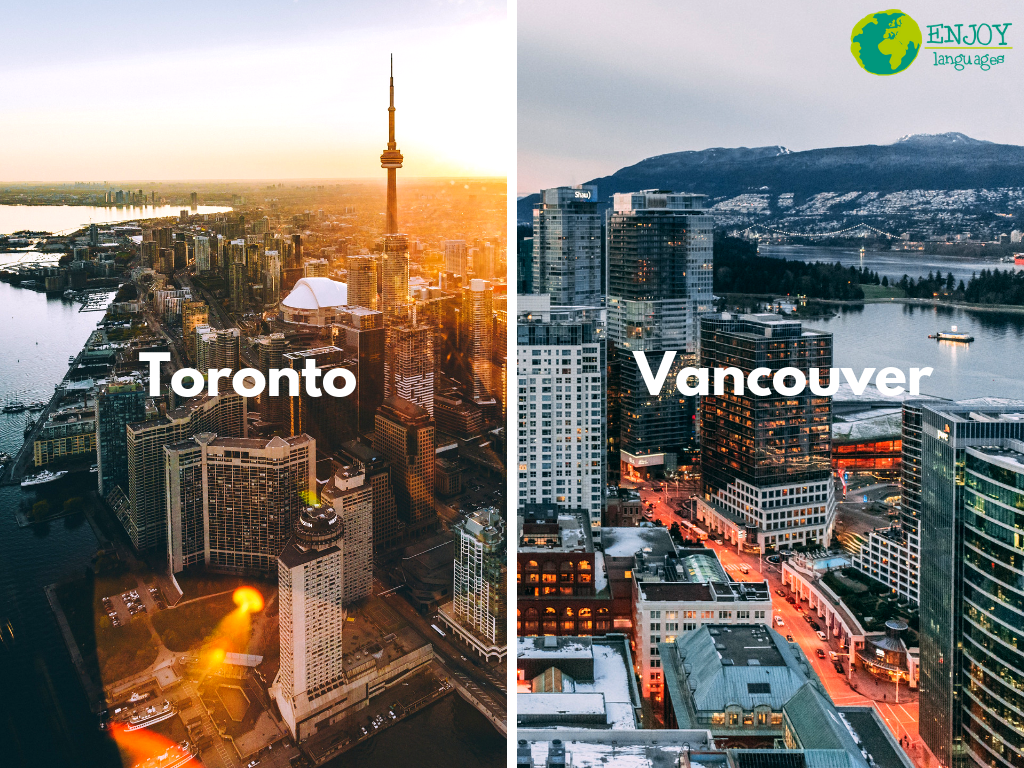 ¿Qué ciudad es más fría Toronto o Vancouver?